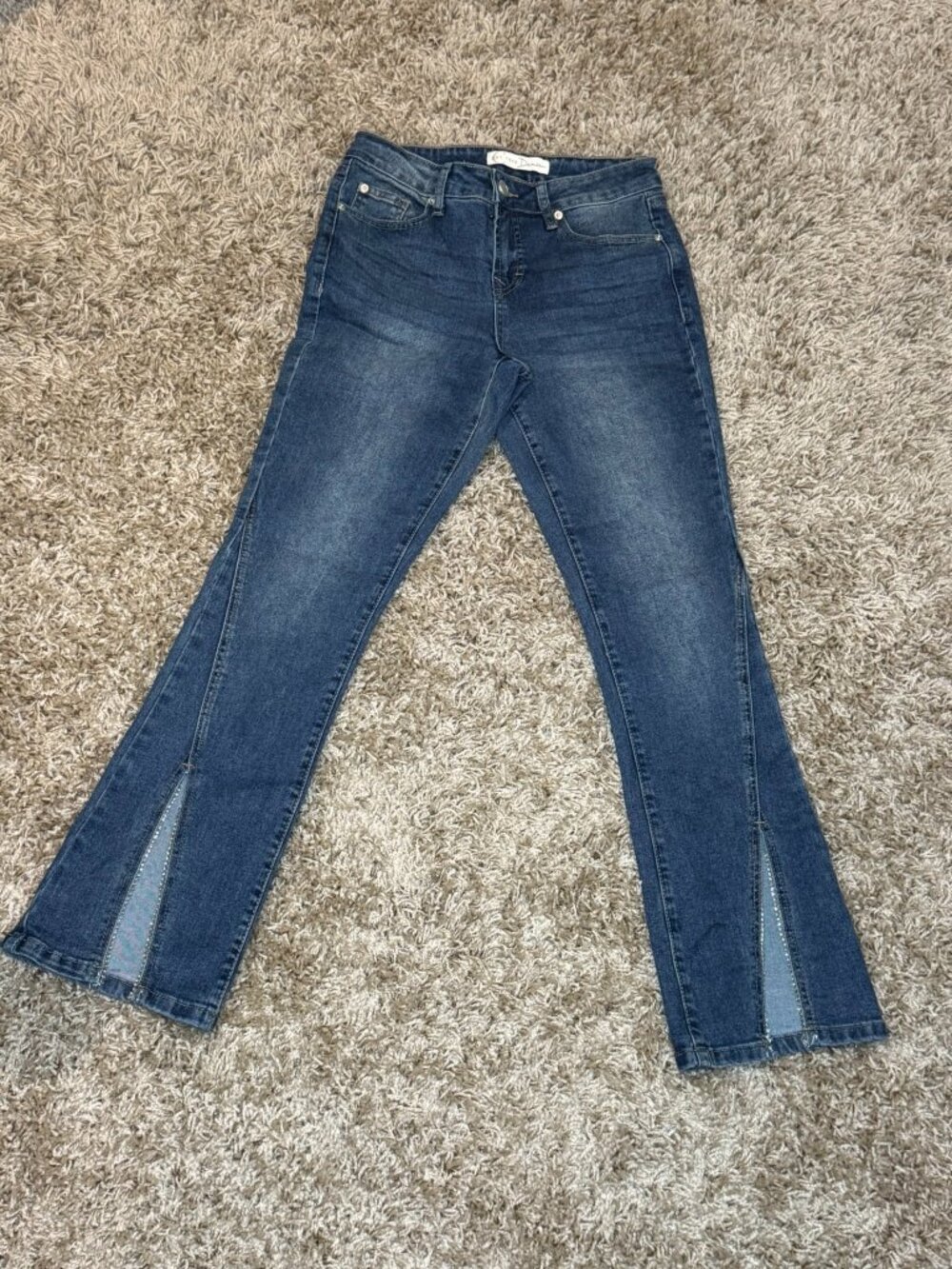 Est 1946 Denim Size 4 Split Hem Rhinestone Mid-Rise Women's Jeans